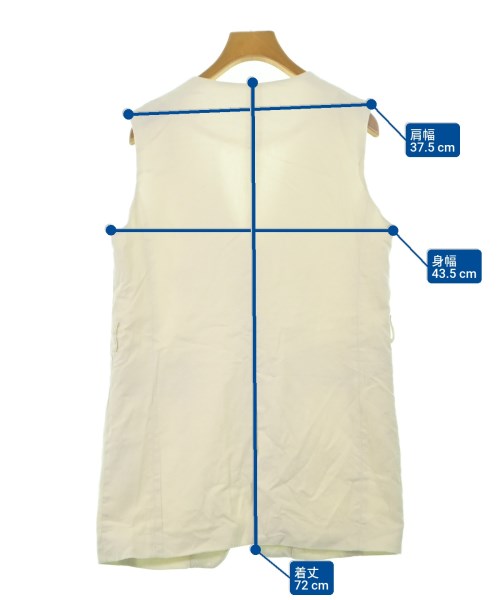 LOWRYS FARM（ローリーズファーム）ノーカラージャケット 白 サイズ:F レディース/2200634962042