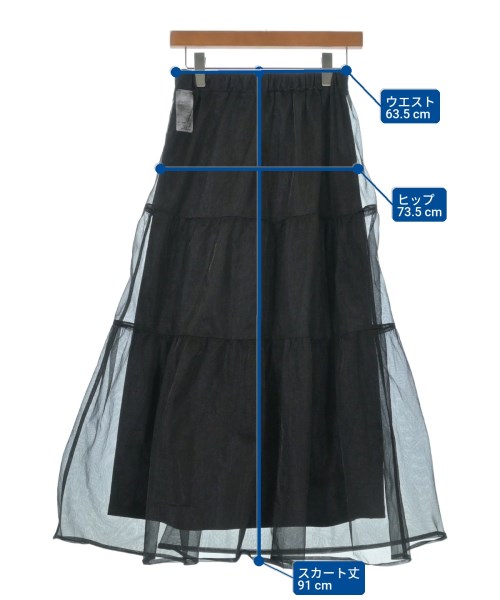 LOWRYS FARM（ローリーズファーム）ロング・マキシ丈スカート 黒 サイズ:F レディース/2200620351010