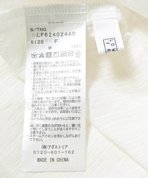 LOWRYS FARM（ローリーズファーム）ブラウス 白 サイズ:F レディース/2200701674076