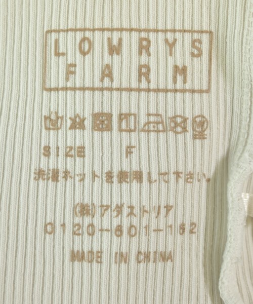 LOWRYS FARM（ローリーズファーム）タンクトップ 白 サイズ:F レディース/2200715684030
