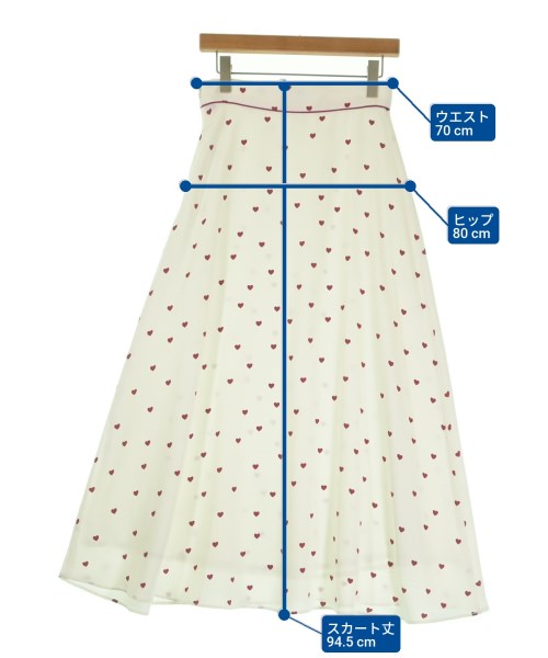 LOWRYS FARM（ローリーズファーム）ロング・マキシ丈スカート 白 サイズ:L レディース/2200640902063