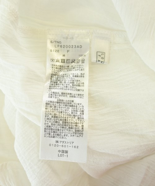 LOWRYS FARM（ローリーズファーム）カジュアルシャツ 白 サイズ:F レディース/2200645936193