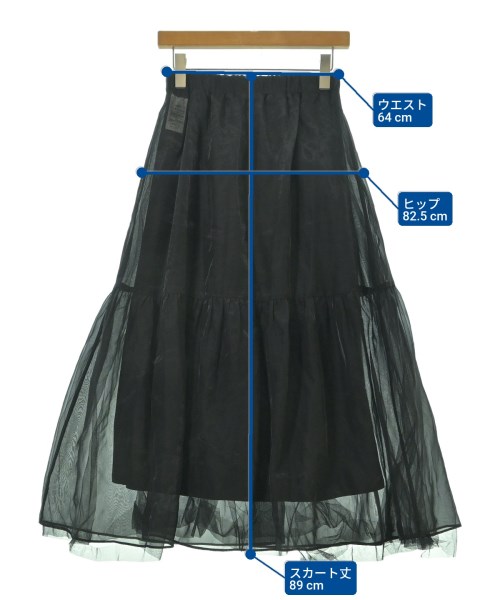 LOWRYS FARM（ローリーズファーム）ロング・マキシ丈スカート 黒 サイズ:F レディース/2200653884042