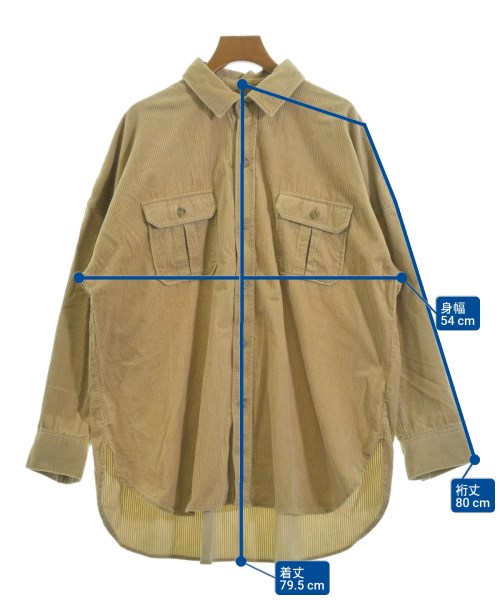 LOWRYS FARM（ローリーズファーム）カジュアルシャツ ベージュ サイズ:F レディース/2200660959016