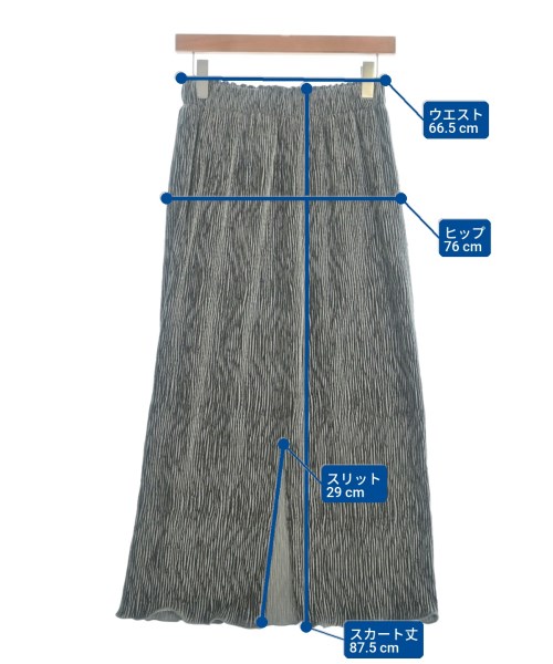 LOWRYS FARM（ローリーズファーム）ロング・マキシ丈スカート グレー サイズ:F レディース/2200659925015
