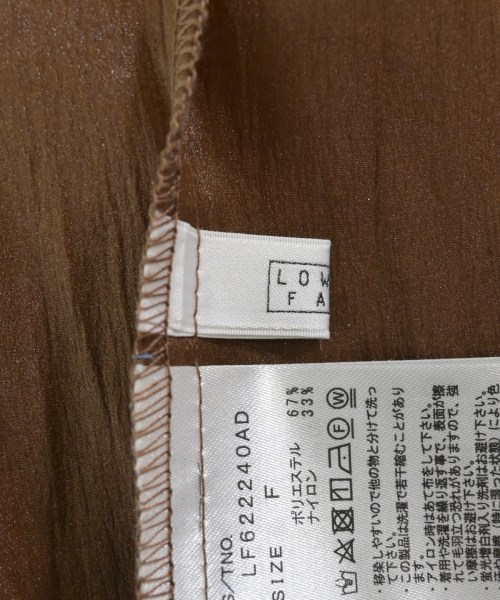 LOWRYS FARM（ローリーズファーム）カジュアルシャツ 茶 サイズ:F レディース/2200665678080