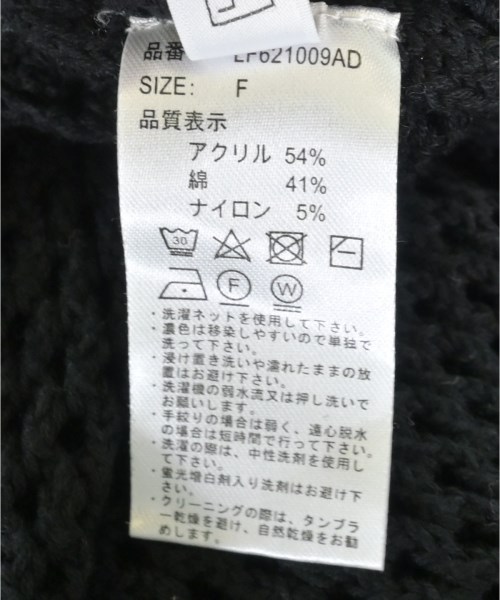 LOWRYS FARM（ローリーズファーム）ニット・セーター 黒 サイズ:F レディース/2200711355057