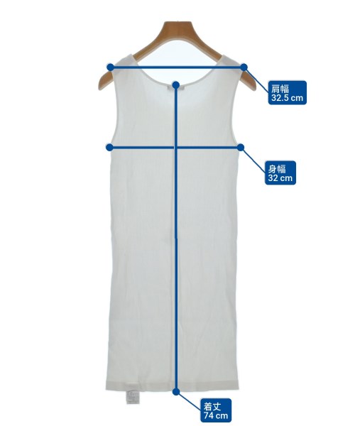 pas de calais（パドカレ）タンクトップ 白 サイズ:36(S位) レディース/2200632648108