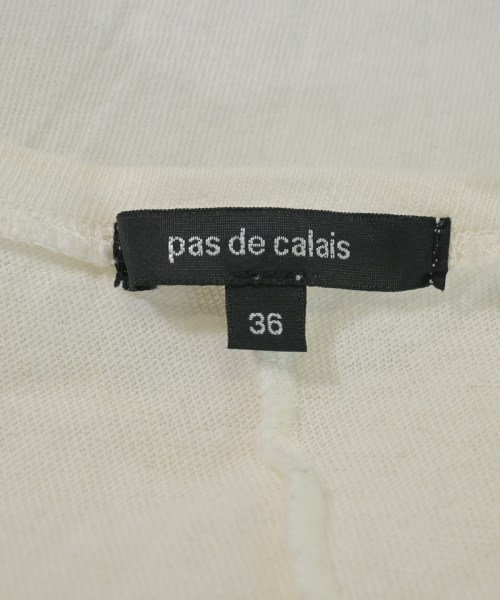 pas de calais（パドカレ）Tシャツ・カットソー 白 サイズ:36(S位) レディース/2200632648115