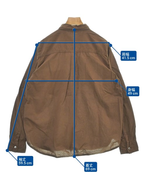 pas de calais（パドカレ）カジュアルシャツ 茶 サイズ:36(S位) レディース/2200622466033