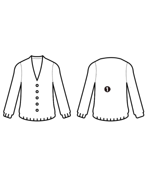 pas de calais（パドカレ）カーディガン カーキ サイズ:36(S位) レディース/2200626245016