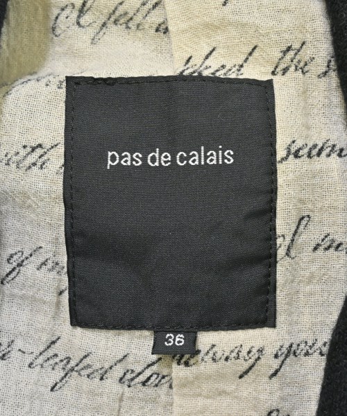pas de calais（パドカレ）テーラードジャケット 黒 サイズ:36(S位) レディース/2200634207020