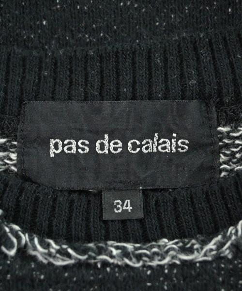 pas de calais（パドカレ）スウェット 黒 サイズ:34(XS位) レディース/2200613437080