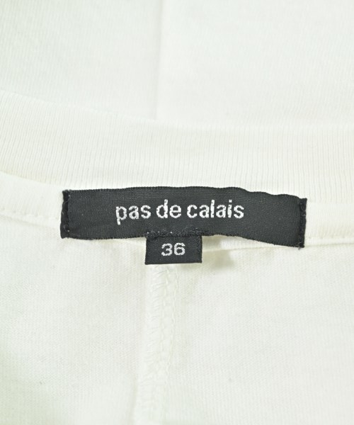 pas de calais（パドカレ）Tシャツ・カットソー 白 サイズ:36(S位) レディース/2200613437103