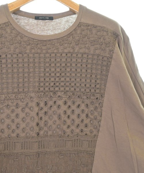 pas de calais（パドカレ）Tシャツ・カットソー 茶 サイズ:36(S位) レディース/2200612178076