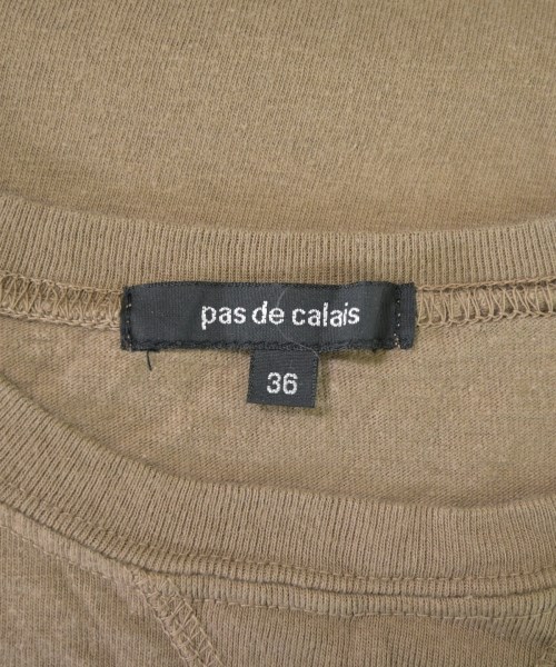 pas de calais（パドカレ）Tシャツ・カットソー 茶 サイズ:36(S位) レディース/2200612178083