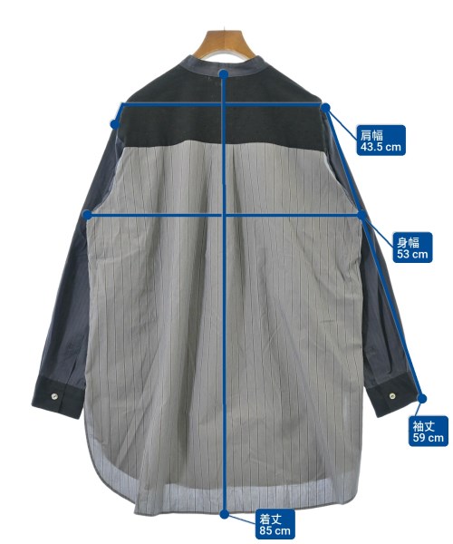 pas de calais（パドカレ）カジュアルシャツ 紺 サイズ:36(S位) レディース/2200669072037