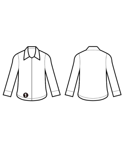 pas de calais（パドカレ）ブラウス 紺 サイズ:36(S位) レディース/2200670313099