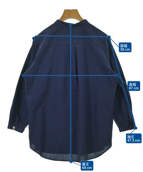 pas de calais（パドカレ）ブラウス 紺 サイズ:36(S位) レディース/2200670313099