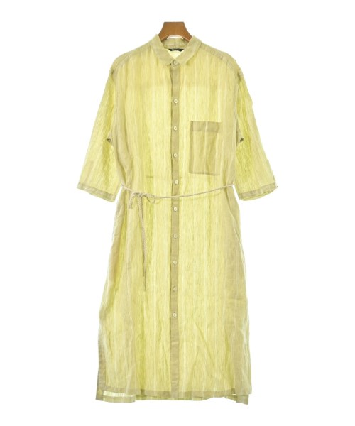 pas de calais(パドカレ)ワンピース 黄 サイズ:36(S位)/2200674309111