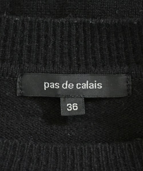 pas de calais（パドカレ）ニット・セーター 黒 サイズ:36(S位) レディース/2200681260023