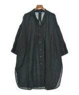 pas de calais（パドカレ）シャツワンピース 黒 サイズ:36(S位) レディース/2200698515031