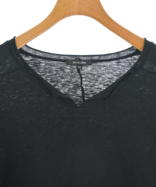 pas de calais（パドカレ）Tシャツ・カットソー 黒 サイズ:36(S位) レディース/2200654823026