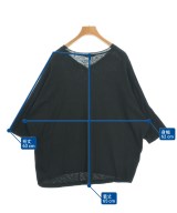 pas de calais（パドカレ）Tシャツ・カットソー 黒 サイズ:36(S位) レディース/2200654823026