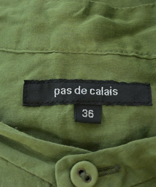 pas de calais（パドカレ）ブラウス 緑 サイズ:36(S位) レディース/2200707562117