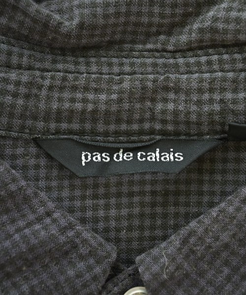 pas de calais（パドカレ）カジュアルシャツ 黒 サイズ:36(S位) レディース/2200715090077