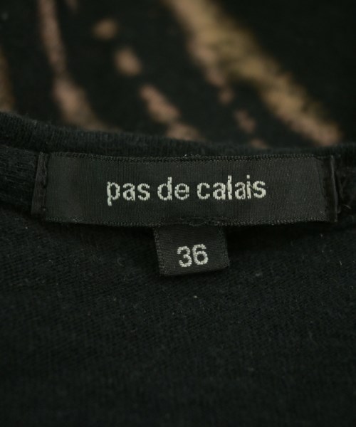 pas de calais（パドカレ）Tシャツ・カットソー 黒 サイズ:36(S位) レディース/2200718730024