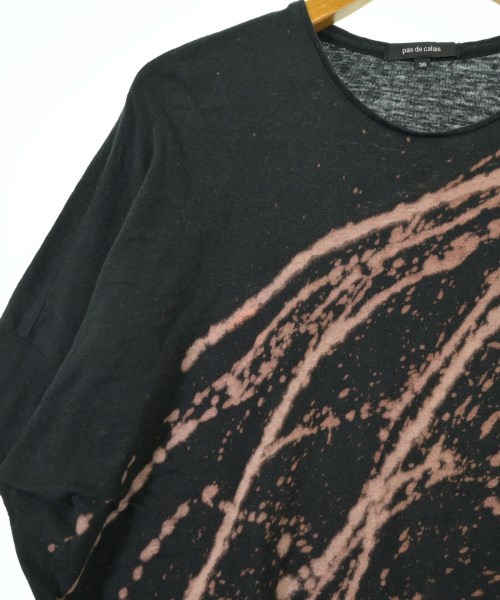 pas de calais（パドカレ）Tシャツ・カットソー 黒 サイズ:36(S位) レディース/2200718730024