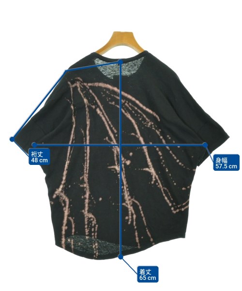 pas de calais（パドカレ）Tシャツ・カットソー 黒 サイズ:36(S位) レディース/2200718730024
