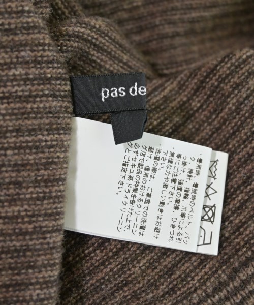 pas de calais（パドカレ）ニット・セーター 茶 サイズ:36(S位) レディース/2200719082023