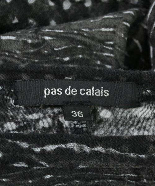 pas de calais（パドカレ）Tシャツ・カットソー 黒 サイズ:36(S位) レディース/2200719082078