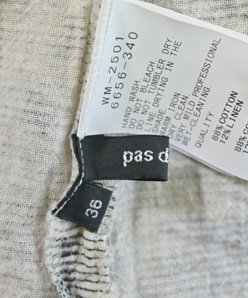 pas de calais（パドカレ）ブラウス グレー サイズ:36(S位) レディース/2200636258136
