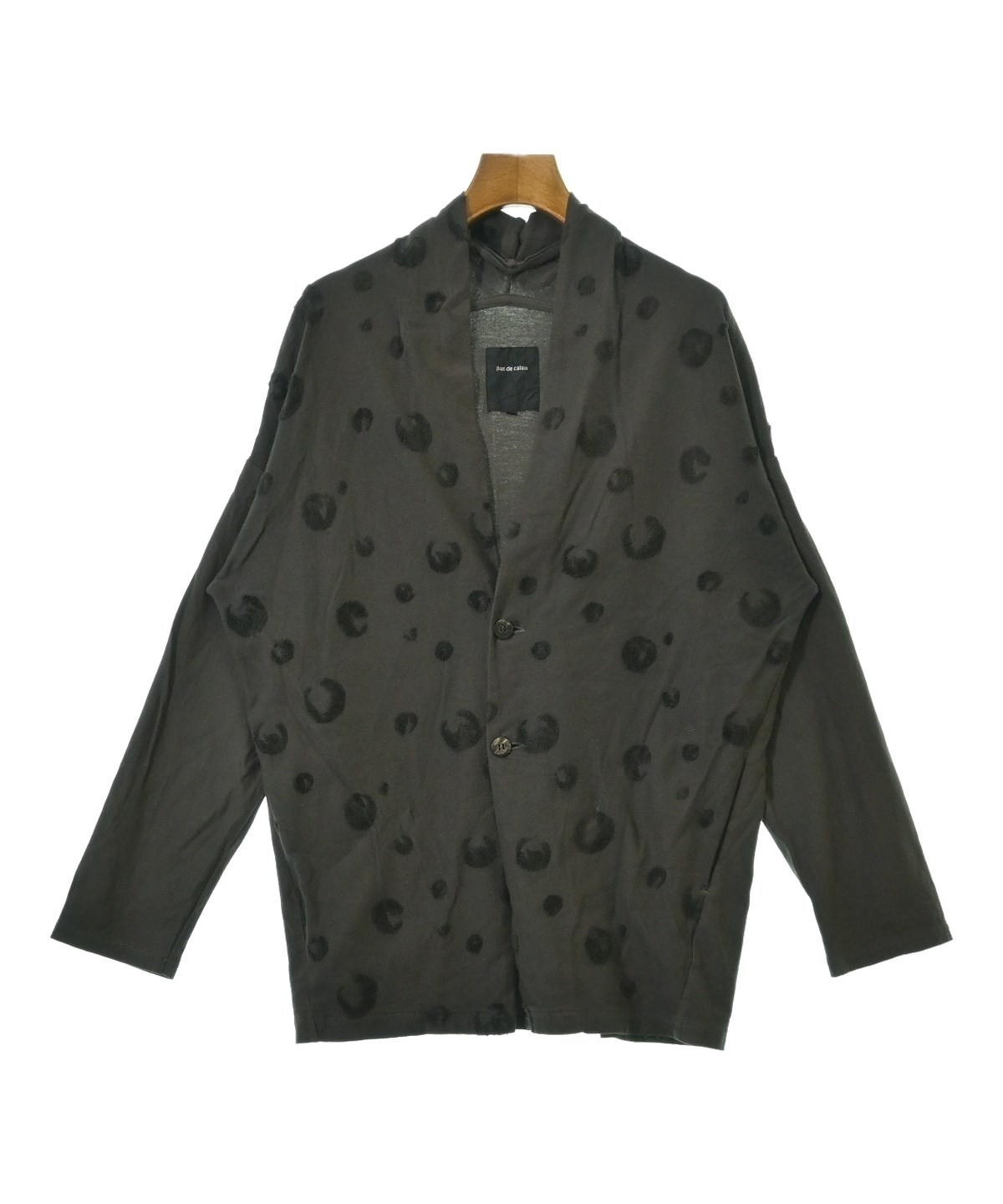 pas de calais - 良好 Pas de calais パドカレ 長袖 カーディガン サイズ:36  グレー ウール100% レディース 　240001151812 pas de calais（パドカレ）カーディガン グレー サイズ:36(S位