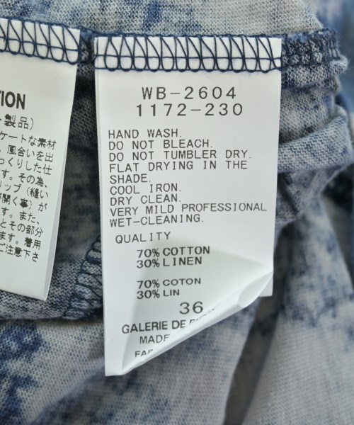 pas de calais（パドカレ）Tシャツ・カットソー 紺 サイズ:36(S位) レディース/2200706895094
