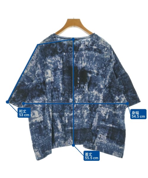 pas de calais（パドカレ）Tシャツ・カットソー 紺 サイズ:36(S位) レディース/2200706895094