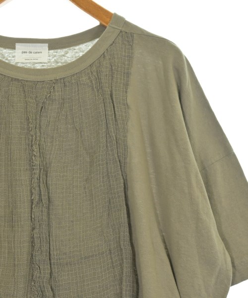 pas de calais（パドカレ）Tシャツ・カットソー カーキ サイズ:36(S位) レディース/2200706895117