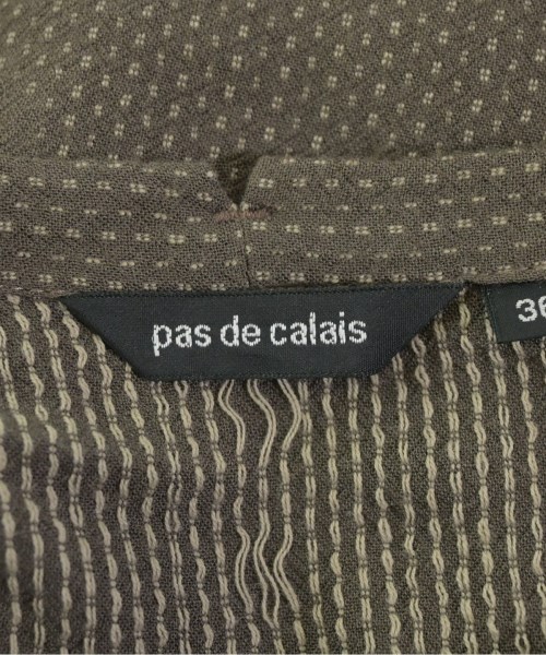 pas de calais（パドカレ）Tシャツ・カットソー 茶 サイズ:36(S位) レディース/2200651393034