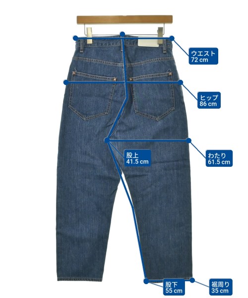 pas de calais（パドカレ）デニムパンツ 青 サイズ:34(XS位) レディース/2200670219018