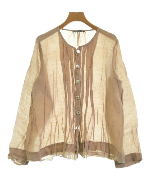 pas de calais(パドカレ)ブラウス ベージュ サイズ:36(S位)/2200666583055