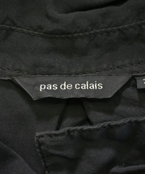 pas de calais（パドカレ）カジュアルシャツ 黒 サイズ:36(S位) レディース/2200666583079