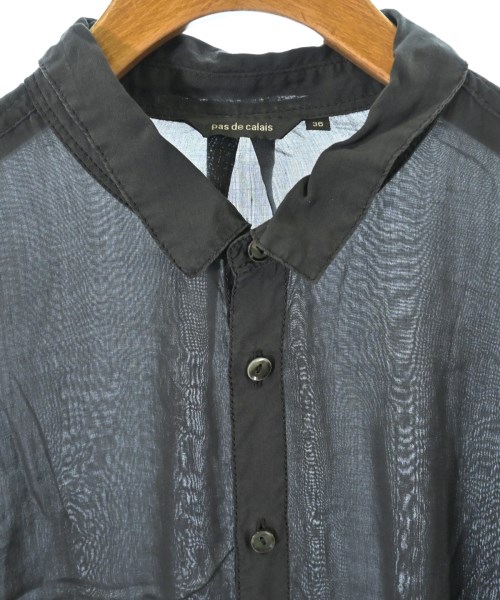 pas de calais（パドカレ）カジュアルシャツ 黒 サイズ:36(S位) レディース/2200666583079