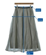pas de calais（パドカレ）ロング・マキシ丈スカート グレー サイズ:36(S位) レディース/2200736451048