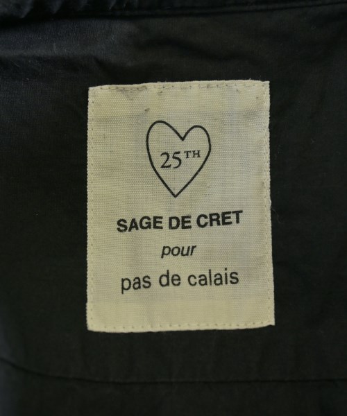 pas de calais（パドカレ）カジュアルシャツ 黒 サイズ:36(S位) レディース/2200726313059
