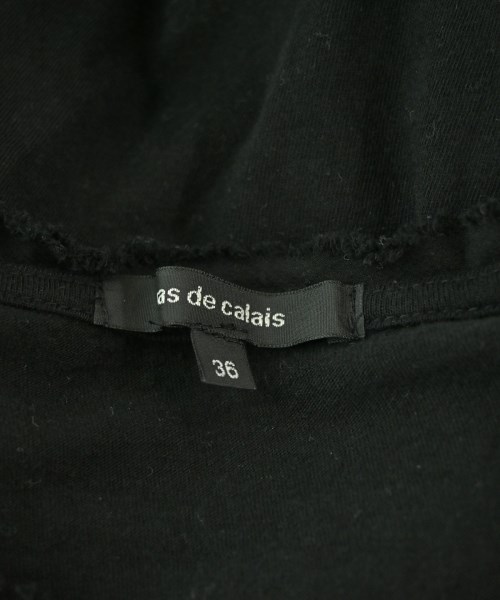 pas de calais（パドカレ）Tシャツ・カットソー 黒 サイズ:36(S位) レディース/2200685844038