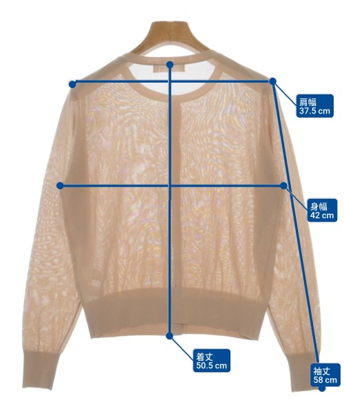 M-PREMIER（エム　プルミエ）カーディガン ベージュ サイズ:38(M位) レディース/2200638030044