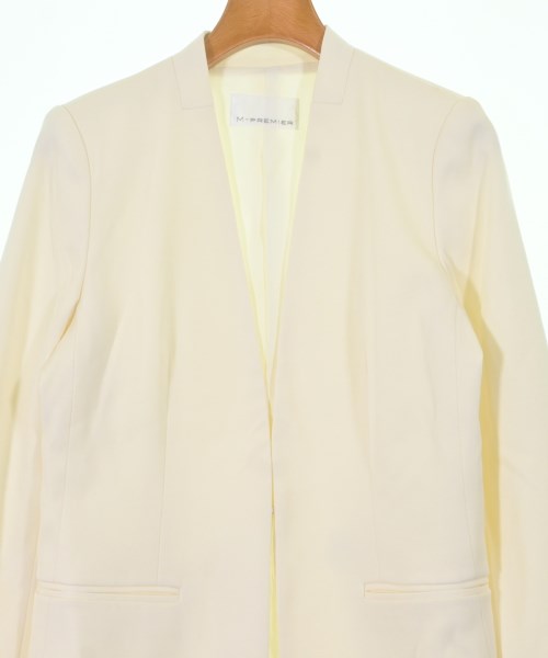 M-PREMIER（エム　プルミエ）テーラードジャケット 白 サイズ:36(S位) レディース/2200624677024